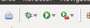 debug and run buttons