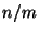 $ n/m$