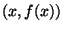 $ (x,f(x))$