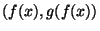 $ (f(x),g(f(x))$
