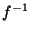 $ f^{-1}$