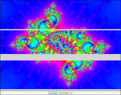 a partially complete Mandelbrot from MultiprocessingDemo1